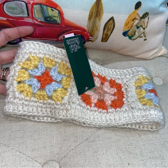 Wild Fable NWT! Off White/Multi Fleece Ear Warmer Headband One Size - Picture 5 of 12